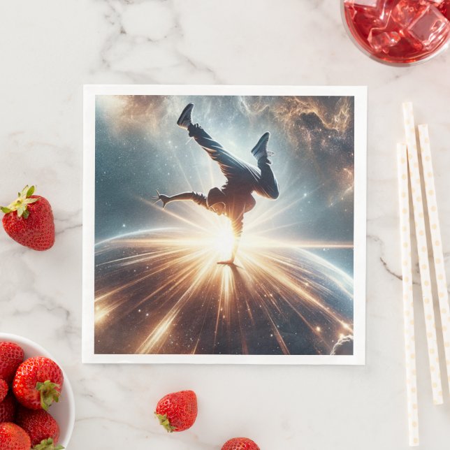 Galactic Breakdance Explosion in Deep Space Napkin (Insitu)