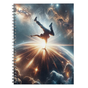 Galactic Breakdance Explosion in Deep Space Notebook