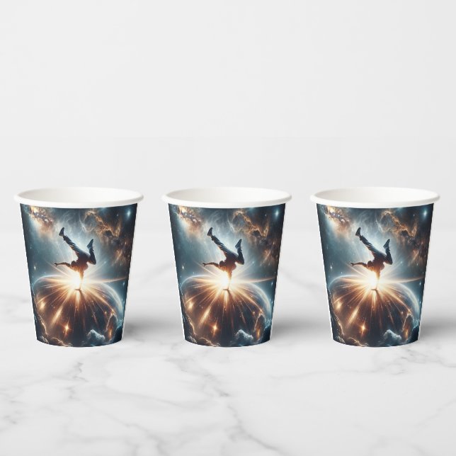 Galactic Breakdance Explosion in Deep Space Paper Cups (Multi)