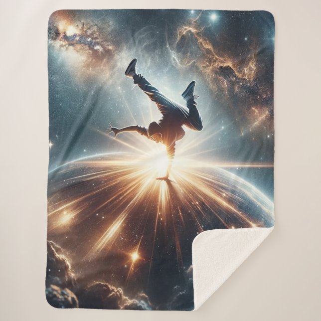 Galactic Breakdance Explosion in Deep Space Sherpa Blanket (Front)