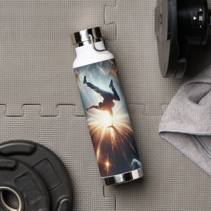 Galactic Breakdance Explosion in Deep Space Water Bottle