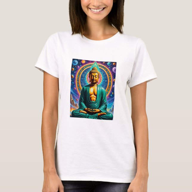 Galactic Buddha Cosmic Enlightenment Tee (Front)