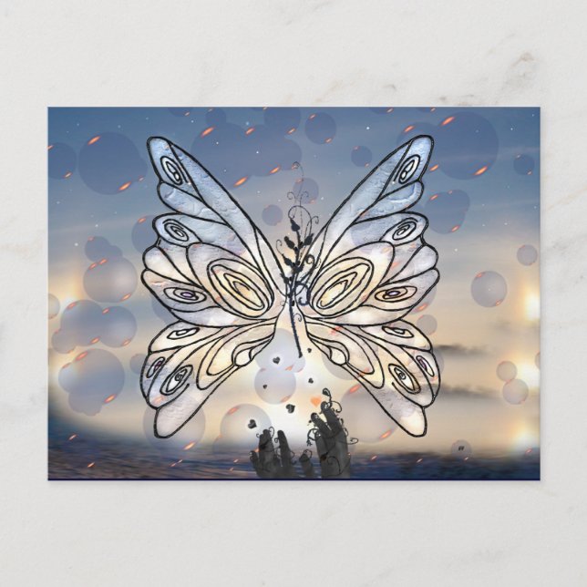 Galactic Butterfly Postcard (Front)