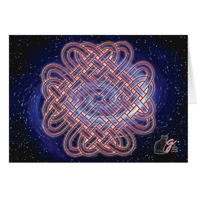 Galactic Celtic Love Knot (Front Horizontal)