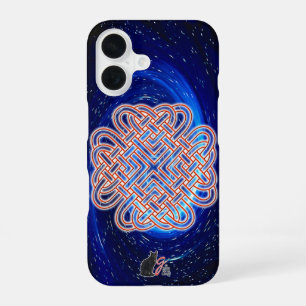Galactic Celtic Love Knot iPhone 16 Case