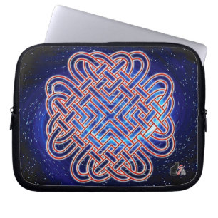Galactic Celtic Love Knot Laptop Sleeve