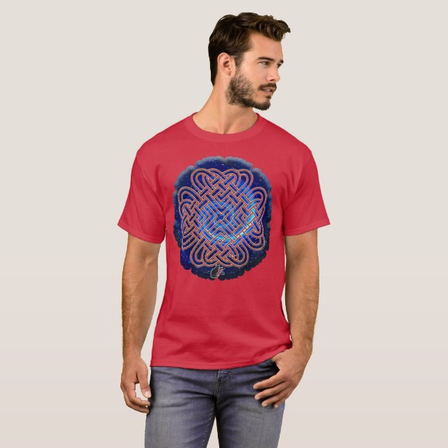 Galactic Celtic Love Knot T-Shirt (Front Full)