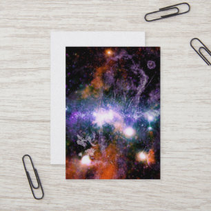 Galactic Center of Milky Way Galaxy X-Ray Hubble   Business Card