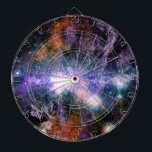 Galactic Centre of Milky Way Galaxy X-Ray Hubble   Dartboard<br><div class="desc">Peer deeper into the heart of our galaxy than ever before! This stunning panorama unveils the Milky Way's centre in a revolutionary new light, combining X-ray data from Chandra with radio observations from MeerKAT. Witness the superheated gas and magnetic fields in unprecedented detail, stretching far above and below the galactic...</div>