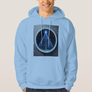 "Galactic Christmas: Space-Themed Holiday Hoodie" Hoodie