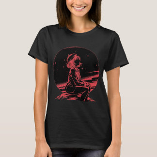Galactic Coffee Vintage Sci-Fi Alien Astronaut T-Shirt