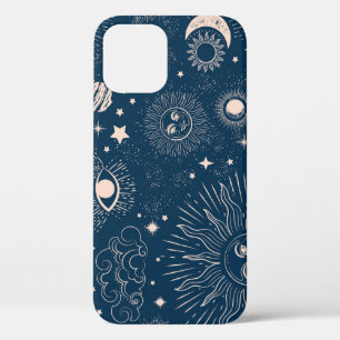 Galactic Constellations: Space Pattern Design iPhone 12 Case