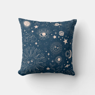 Galactic Constellations: Space Pattern Design Cushion