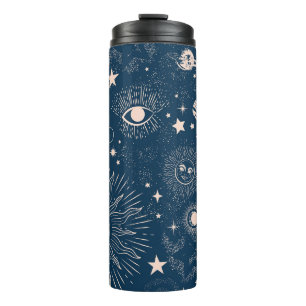 Galactic Constellations: Space Pattern Design Thermal Tumbler