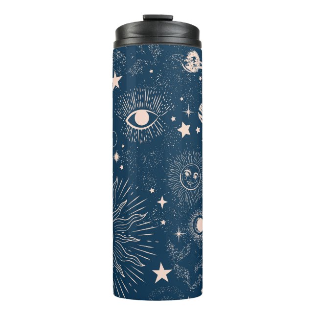 Galactic Constellations: Space Pattern Design Thermal Tumbler (Front)