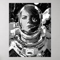 Galactic Dreamer: Astronaut Girl