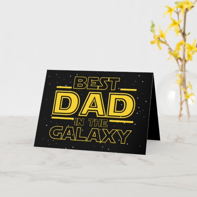 Galactic Fatherhood: Legendary Status Achieved Card (Yellow Flower)
