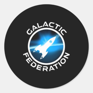 Galactic Federation Logo _1  Classic Round Sticker