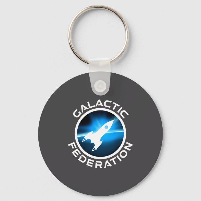 Galactic Federation Logo _1  Key Ring (Front)