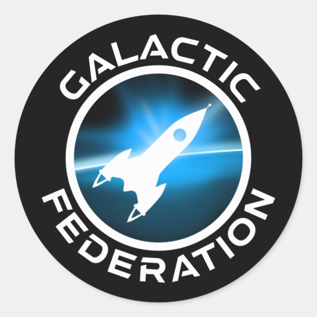 Galactic Federation Logo Classic Round Sticker (Front)