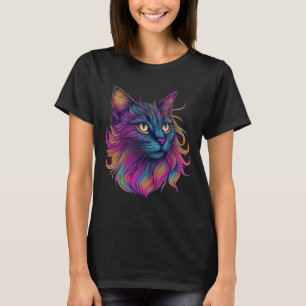 Galactic Feline Majesty T-Shirt