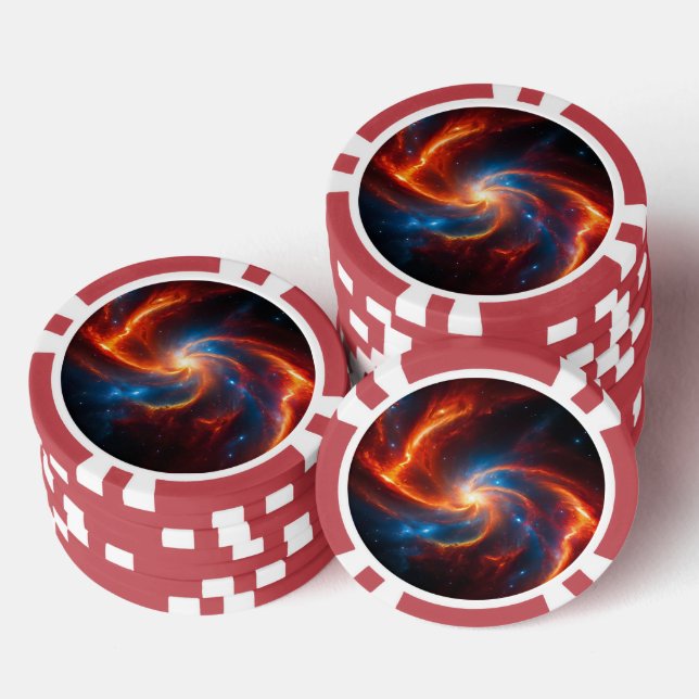 Galactic Fire Poker Chips (Stack)