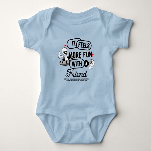 Galactic Friends Space |   Baby Bodysuit (Front)
