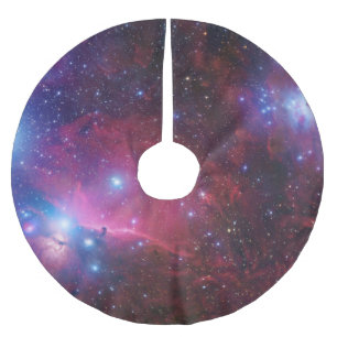 GALACTIC GALAXY SPACE THEMED CHRISTMAS TREE BRUSHED POLYESTER TREE SKIRT