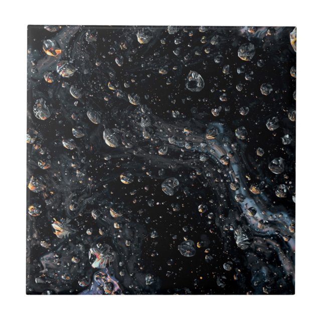 Galactic Gemstone Droplets on a Cosmic Canvas Tile (Front)