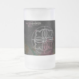 Galactic Glimmer: Wheel of Time Universe Frosted Glass Beer Mug