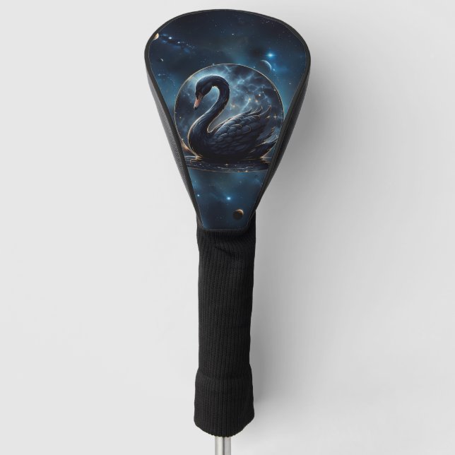 Galactic Grace: The Black Swan.  Golf Head Cover (Front)