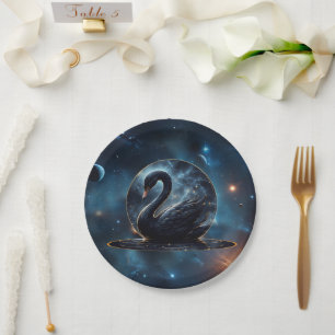 Galactic Grace: The Black Swan.  Paper Plate
