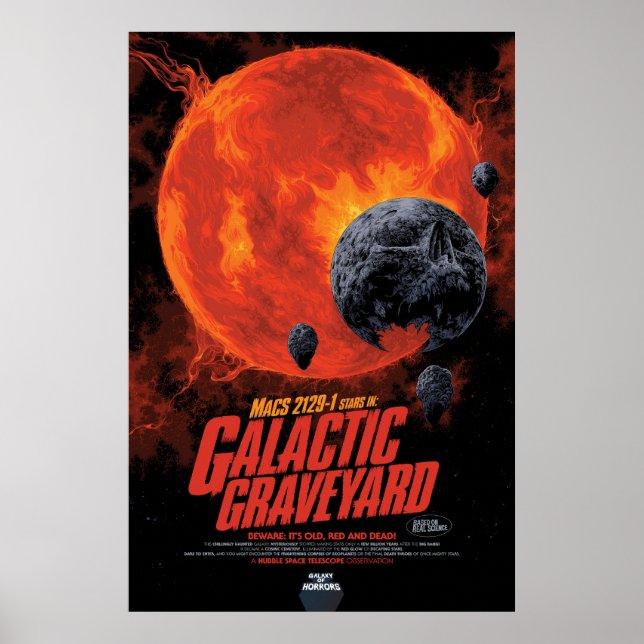 Galactic Graveyard Poster, Macs 2129-1. Poster (Front)