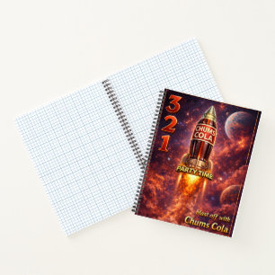 Galactic grid Arcadia chums cola spiral notebook