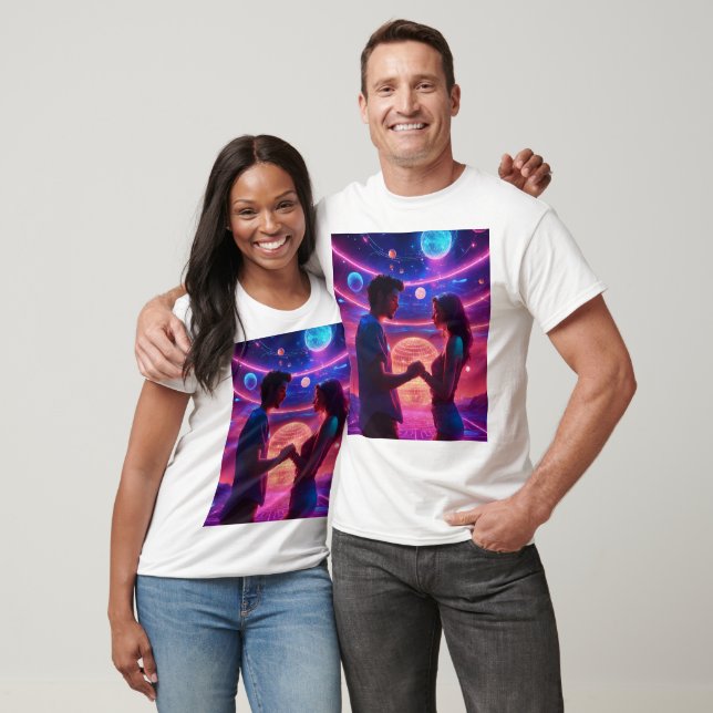 "Galactic Harmony: Celestial Dance" T-Shirt (Unisex)