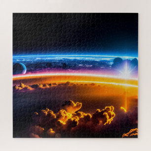 Galactic Horizons in Cloudy Deep Space Jigsaw Puzzle