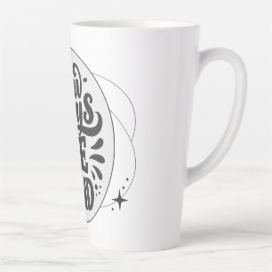 Galactic Kindness: Always Be Kind with circles Latte Mug