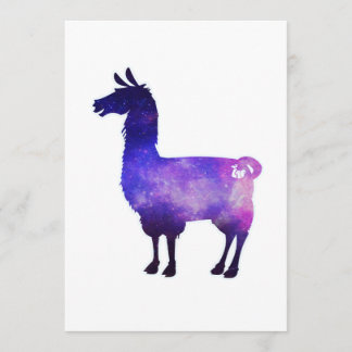 Galactic Llama Invitation