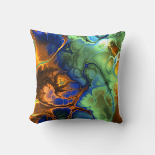 Galactic Marble Pillow