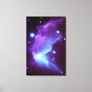 Galactic Nebula Starburst Night Sky Wrapped Canvas