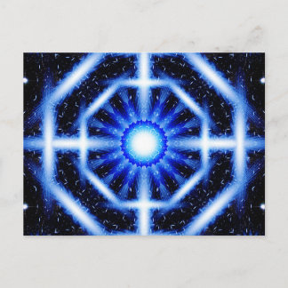 Galactic Octagon Mandala Postcard