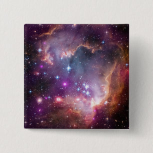 Galactic Outer Space Purple 15 Cm Square Badge