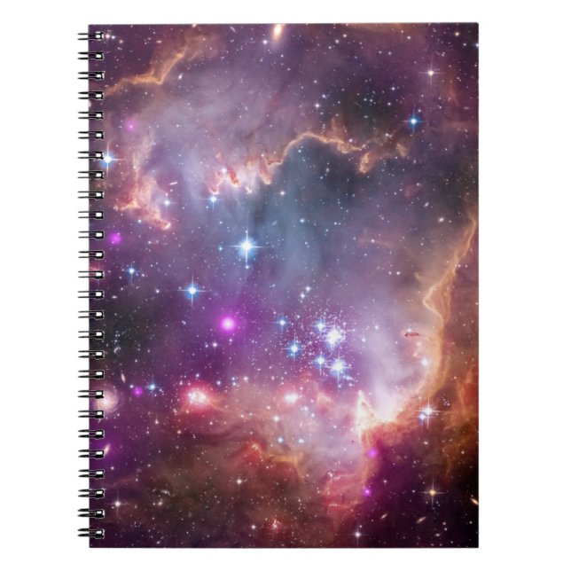 Galactic Outer Space Purple Spiral Notebook (Front)