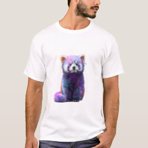 Galactic Red Panda Cosmic Nebula Creature Men T-Shirt