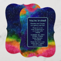 Galactic Sci-Fi Wedding Invitation