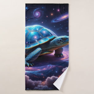 Galactic Sea Turtle Bath Towel