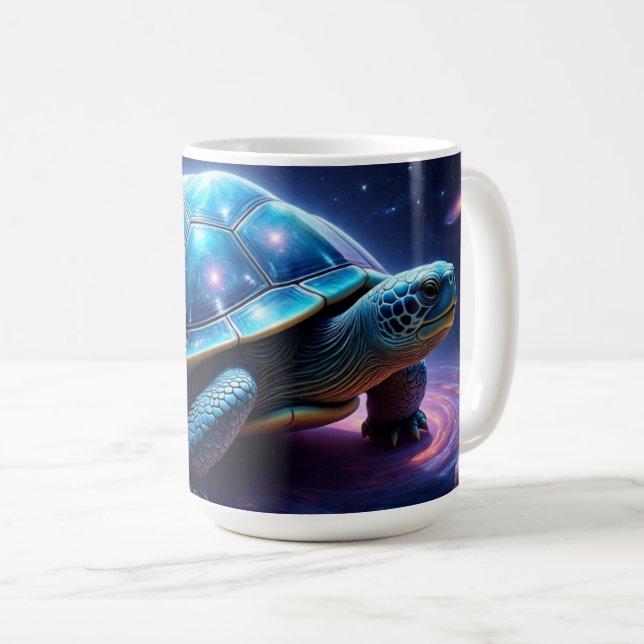 Galactic Sea Turtle Coffee Mug (Front Right)