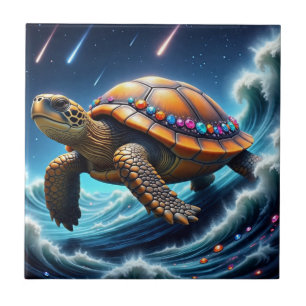 Galactic Sea Turtle Tile