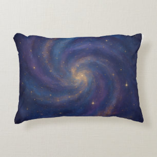 Galactic Swirl Decorative Cushion