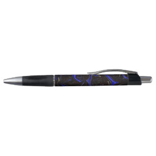 "Galactic Swirl: The Blue and Black Space Marble"